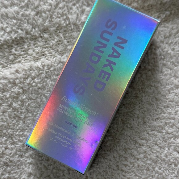 New in Box BeautyScreen™ SPF50 Peptide Foundation Tint - 2 Fair Sand - Picture 2 of 2